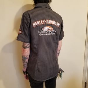 Ladies Harley Davidson work shirt Small